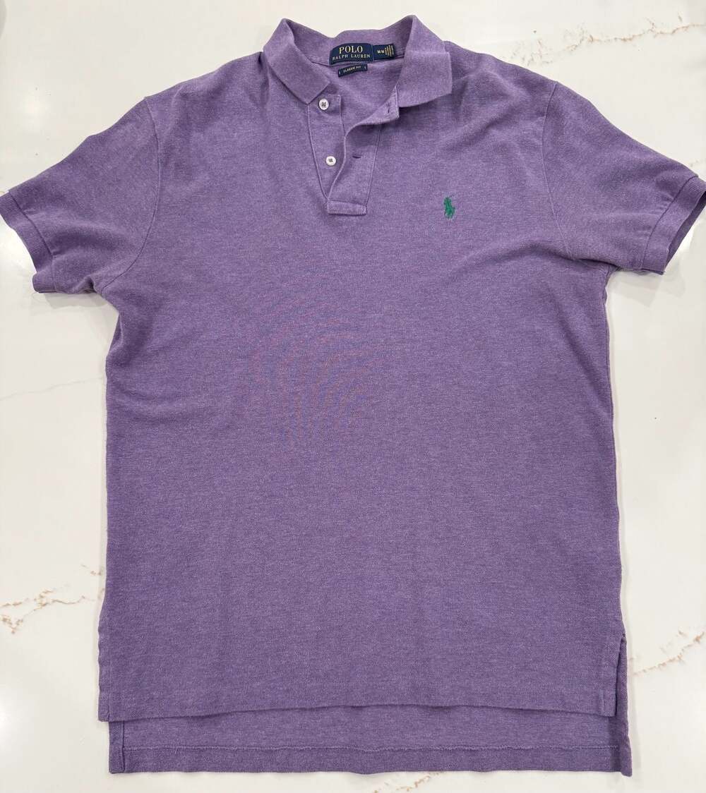 Polo Ralph Lauren Classic Fit Polo Shirt Men’s M Purple Short Sleeve